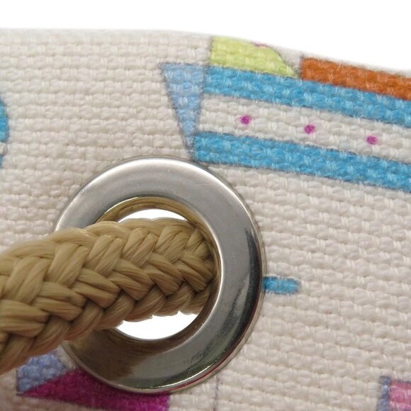 HERMES Petit Chartier Duffle Bag Cotton Multicolor - Picture 9 of 13